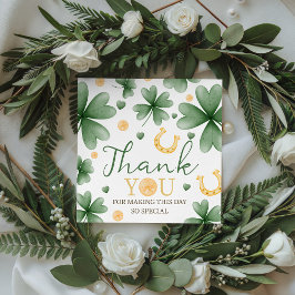 Lucky One Shamrock Birthday Favor Tags Gåvor Etiketter