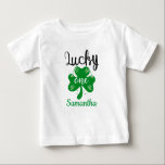Lucky One Shamrock Klöver 1st Birthday St Patricks T Shirt<br><div class="desc">Lucky One Shamrock Klöver 1st Birthday St Patricks Baby T-Shirt</div>