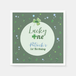 Lucky One St Patrick Boy Birthday Pappersservett