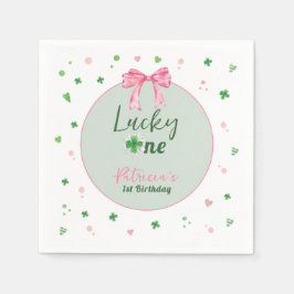 Lucky One St Patrick Girl Birthday Pappersservett