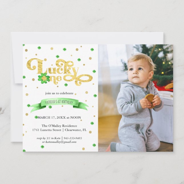 Lucky One | St. Patricks dag 1:a födelsedagen (Framsida)