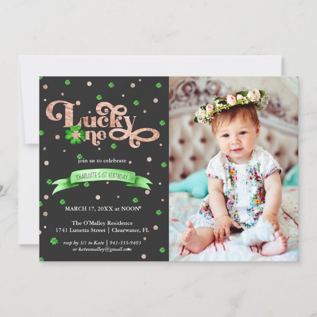 Lucky One | St. Patricks dag 1:a födelsedagen (Framsida)