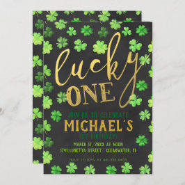 Lucky One | St. Patricks dag 1:a födelsedagen Inbjudningar