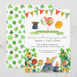 Lucky One | St. Patricks dag 1-års födelsedag Inbjudningar