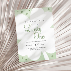 Lucky One St. Patrick's Day 1st Birthday Inbjudningar