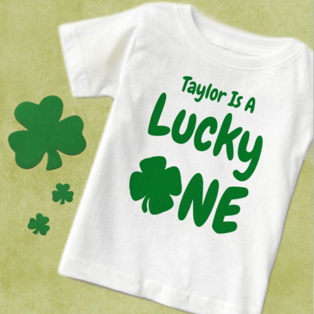 Lucky One St patrick's day 1st Birthday T Shirt (Skapare uppladdad)