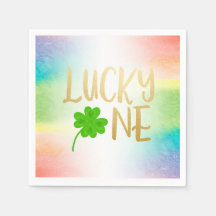 Lucky One St. Patricks Day Birthday Papper