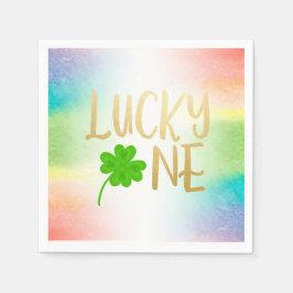 Lucky One St. Patricks Day Birthday Papper Pappersservett