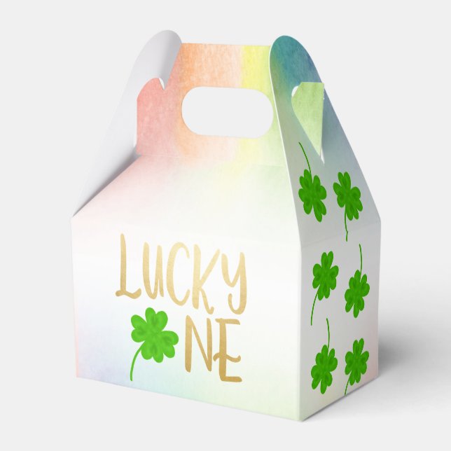 Lucky One St. Patrick's Day Birthday Presentaskar (Framsidan Sidan)