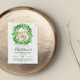 Lucky One St. Patrick's Day First Birthday Inbjudningar