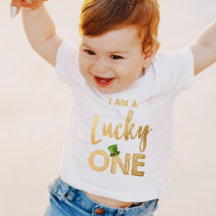 Lucky One St patrick's day T-Shirt Småbarn Baby