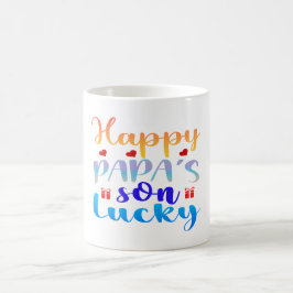 Lucky Papas Son Lycklig Kaffemugg