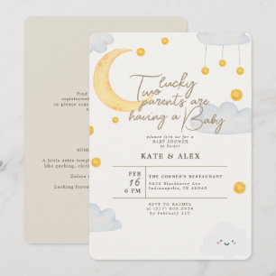 Lucky Patrick's Gender Neutral Baby Shower Inbjudningar