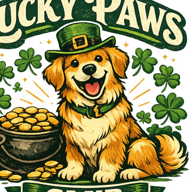 Lucky Paws Club St Patricks Day mössa Keps (Skapare uppladdad)