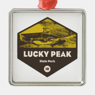 Lucky Peak State Park Idaho Julgransprydnad Metall