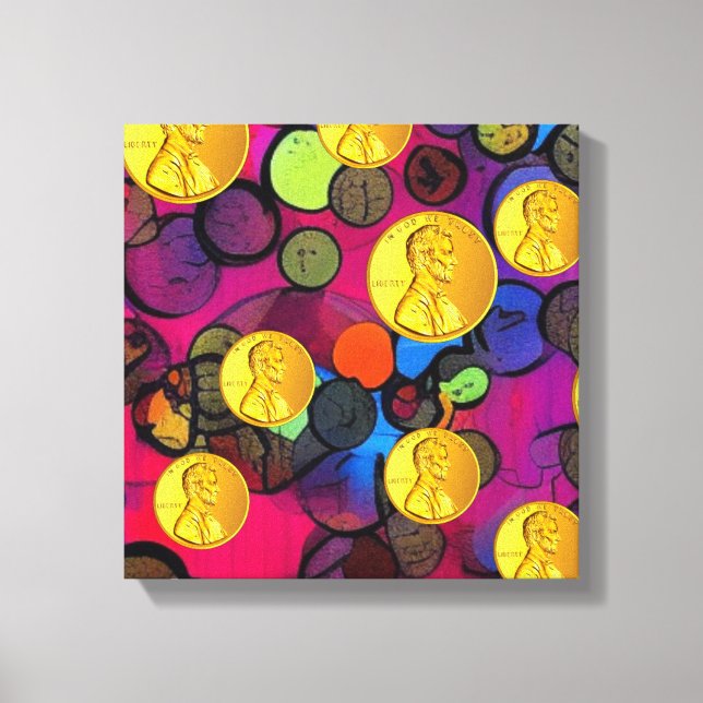 Lucky Pennies Canvastryck (Framsida)