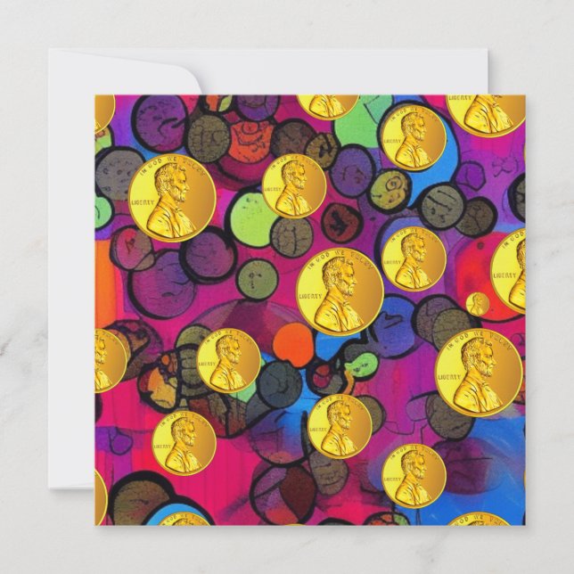 Lucky Pennies Julkort (Framsida)