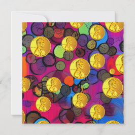 Lucky Pennies Julkort