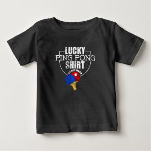 Lucky Ping Pong Funny för Bord tennis Players T Shirt
