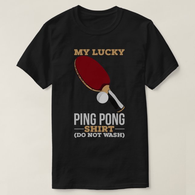 Lucky Ping Pong T Shirt (Design framsida)