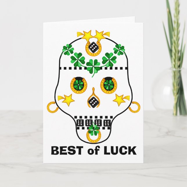 Lucky Pirat Skull-kort Kort (Framsida)