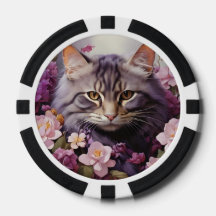 Lucky Pocker Chip för Cat Lovers
