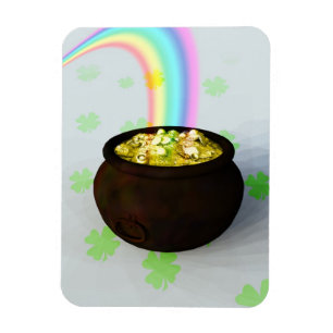 Lucky Pot of Guld Magnet