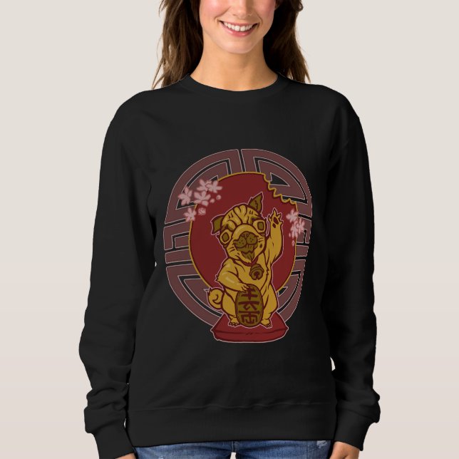 Lucky Pug Classic T-Shirt 163 (Framsida)