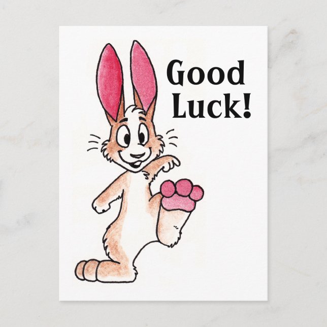 Lucky Rabbit Postcard Vykort (Framsida)