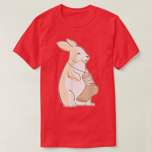 Lucky Rabbits foot, ha tur, ha tur  T Shirt (Design framsida)