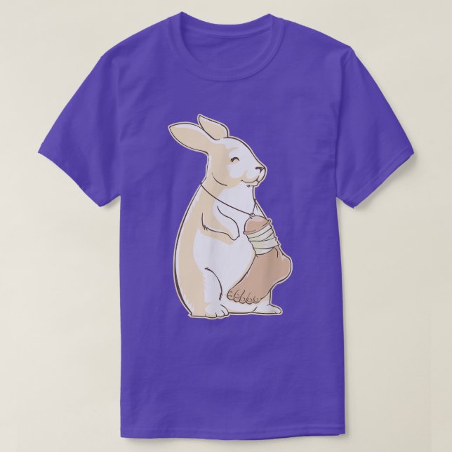 Lucky Rabbits foot, ha tur, ha tur  T Shirt (Design framsida)