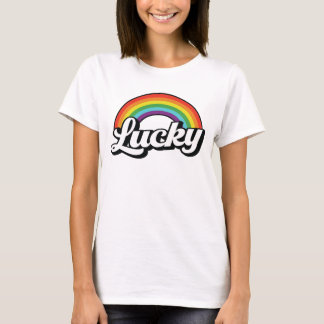 Lucky Rainbow St patrick's day T Shirt