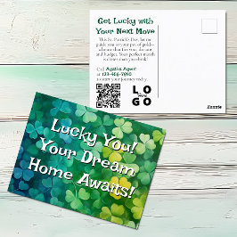 Lucky Real Gods, Realty, Realtor Marknadsföring Vykort