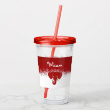 Lucky Red Elephant Acrylic Tumbler