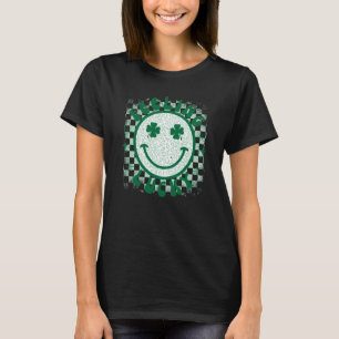 Lucky Retro St patrick's day Smile Ansikte me T Shirt