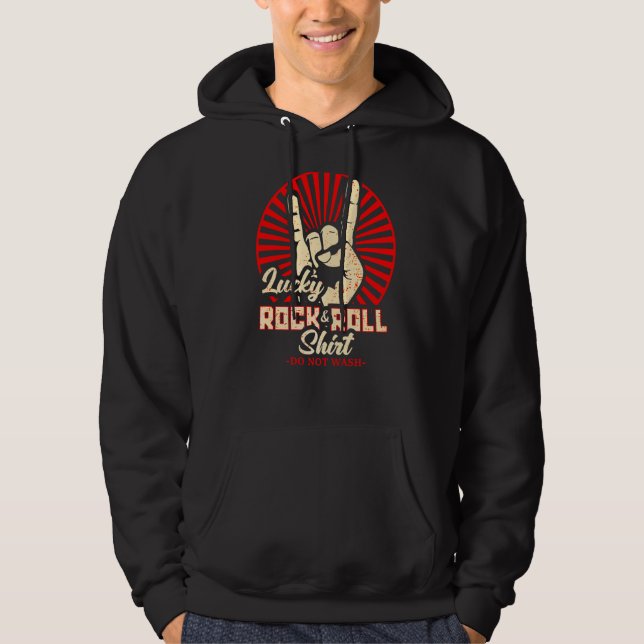 Lucky Rock and roll 8 Hoodie (Framsida)