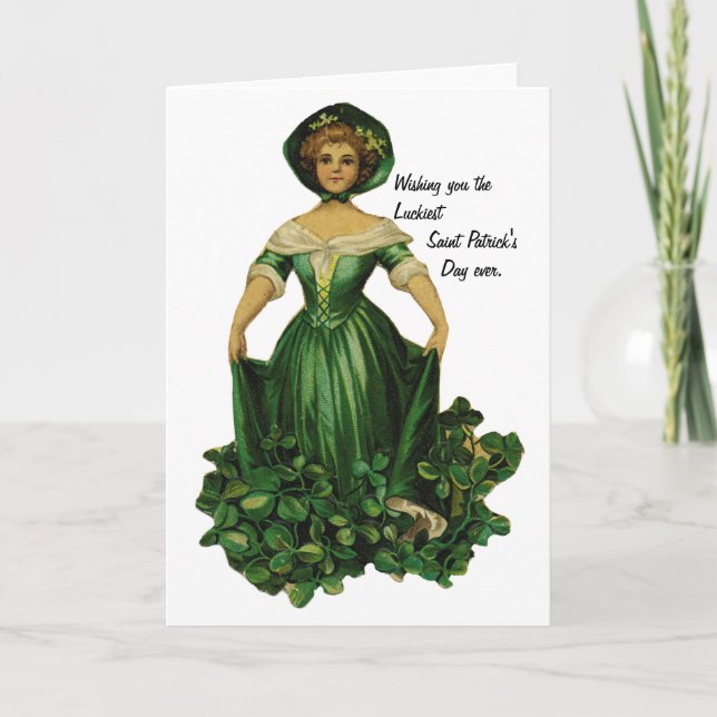 Lucky Saint Patricks Day Kort (Framsida)