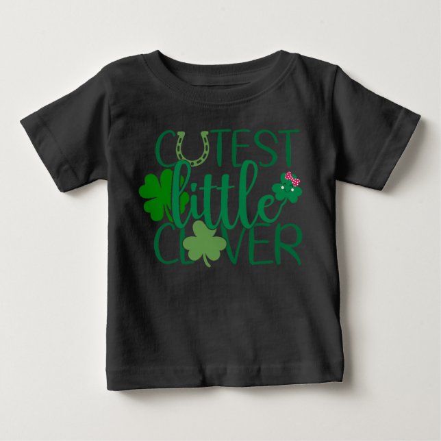 Lucky Saurus Rex - St. Patrick's Day Dinosaur T Shirt (Framsida)