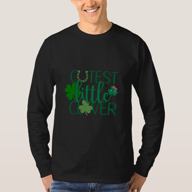 Lucky Saurus Rex - St. Patrick's Day Dinosaur T Shirt (Framsida)