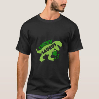 Lucky Saurus - St. Patrick's Day Dino T Shirt