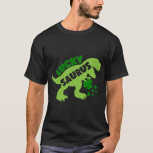 Lucky Saurus - St. Patrick's Day Dino T Shirt