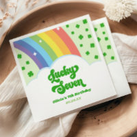 Lucky Seven Rainbow Klöver 7:e Födelsedagsfest