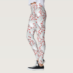 Lucky Sevens Poker Cards Leggings