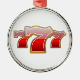 Lucky Sevens - Slot Maskin Jackpot Julgransprydnad Metall