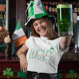 Lucky Shamr St. Patrick Day Grönt T Shirt