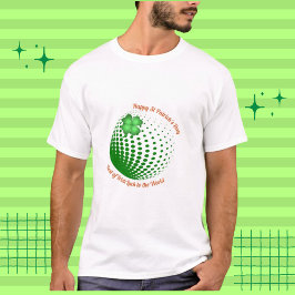 Lucky Shamrock Anpassningsbar Typography Graphic G T Shirt
