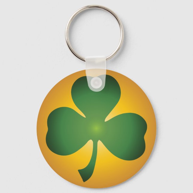 Lucky Shamrock Basic Keychain Nyckelring (Framsida)