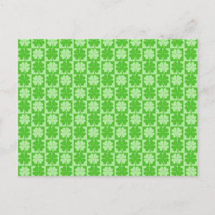 Lucky Shamrock Fyrklöver Vykort