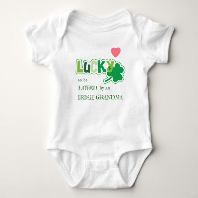 Lucky Shamrock Irish Grandchild Tröja (Framsida)