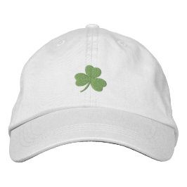 Lucky Shamrock Irish Grönt Broderad Keps